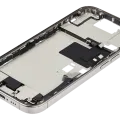 Mid-Frame Housing W/ Charging Port Flex & Small Parts For iPhone 16 Pro (US Version) (Used OEM Pull: Grade A) (Natural Titanium)