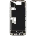 Mid-Frame Housing W/ Charging Port Flex & Small Parts For iPhone 16 Pro (US Version) (Used OEM Pull: Grade A) (White Titanium)