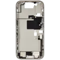 Mid-Frame Housing W/ Charging Port Flex & Small Parts For iPhone 16 Pro (US Version) (Used OEM Pull: Grade A) (White Titanium)