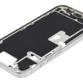Mid-Frame Housing W/ Charging Port Flex & Small Parts For iPhone 16 Pro (US Version) (Used OEM Pull: Grade A) (White Titanium)