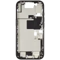 Mid-Frame Housing W/ Charging Port Flex & Small Parts For iPhone 16 Pro (US Version) (Used OEM Pull: Grade B) (Black Titanium)