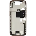 Mid-Frame Housing W/ Charging Port Flex & Small Parts For iPhone 16 Pro (US Version) (Used OEM Pull: Grade B) (Desert Titanium)