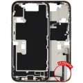 Mid-Frame Housing W/ Charging Port Flex & Small Parts For iPhone 16 Pro (US Version) (Used OEM Pull: Grade B) (Natural Titanium)