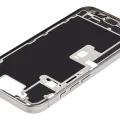 Mid-Frame Housing W/ Charging Port Flex & Small Parts For iPhone 16 Pro (US Version) (Used OEM Pull: Grade B) (Natural Titanium)