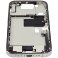 Mid-Frame Housing W/ Charging Port Flex & Small Parts For iPhone 16 Pro (US Version) (Used OEM Pull: Grade B) (Natural Titanium)