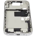 Mid-Frame Housing W/ Charging Port Flex & Small Parts For iPhone 16 Pro (US Version) (Used OEM Pull: Grade B) (White Titanium)