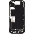 Mid-Frame Housing W/ Charging Port Flex & Small Parts For iPhone 16 Pro (US Version) (Used OEM Pull: Grade C) (Black Titanium)