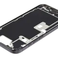 Mid-Frame Housing W/ Charging Port Flex & Small Parts For iPhone 16 Pro (US Version) (Used OEM Pull: Grade C) (Black Titanium)