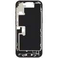 Mid-Frame Housing W/ Charging Port Flex & Small Parts For iPhone 16 Pro Max (EU / Global Version) (Used OEM Pull: Grade A) (Black Titanium)