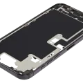 Mid-Frame Housing W/ Charging Port Flex & Small Parts For iPhone 16 Pro Max (EU / Global Version) (Used OEM Pull: Grade A) (Black Titanium)