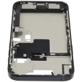 Mid-Frame Housing W/ Charging Port Flex & Small Parts For iPhone 16 Pro Max (EU / Global Version) (Used OEM Pull: Grade A) (Black Titanium)