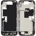 Mid-Frame Housing W/ Charging Port Flex & Small Parts For iPhone 16 Pro Max (EU / Global Version) (Used OEM Pull: Grade B) (Black Titanium)