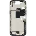 Mid-Frame Housing W/ Charging Port Flex & Small Parts For iPhone 16 Pro Max (EU / Global Version) (Used OEM Pull: Grade B) (Black Titanium)