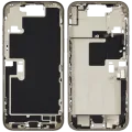 Mid-Frame Housing W/ Charging Port Flex & Small Parts For iPhone 16 Pro Max (EU / Global Version) (Used OEM Pull: Grade B) (Natural Titanium)