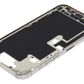 Mid-Frame Housing W/ Charging Port Flex & Small Parts For iPhone 16 Pro Max (EU / Global Version) (Used OEM Pull: Grade B) (Natural Titanium)
