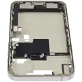 Mid-Frame Housing W/ Charging Port Flex & Small Parts For iPhone 16 Pro Max (EU / Global Version) (Used OEM Pull: Grade B) (Natural Titanium)