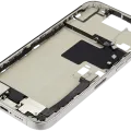 Mid-Frame Housing W/ Charging Port Flex & Small Parts For iPhone 16 Pro Max (EU / Global Version) (Used OEM Pull: Grade B) (White Titanium)