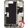 Mid-Frame Housing W/ Charging Port Flex & Small Parts For iPhone 16 Pro Max (EU / Global Version) (Used OEM Pull: Grade C) (Natural Titanium)