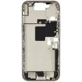 Mid-Frame Housing W/ Charging Port Flex & Small Parts For iPhone 16 Pro Max (EU / Global Version) (Used OEM Pull: Grade C) (Natural Titanium)