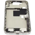 Mid-Frame Housing W/ Charging Port Flex & Small Parts For iPhone 16 Pro Max (EU / Global Version) (Used OEM Pull: Grade C) (Natural Titanium)