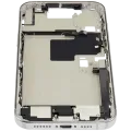 Mid-Frame Housing W/ Charging Port Flex & Small Parts For iPhone 16 Pro Max (EU / Global Version) (Used OEM Pull: Grade C) (White Titanium)