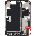 Mid-Frame Housing W/ Charging Port Flex & Small Parts For iPhone 16 Pro Max (US Version) (Used OEM Pull: Grade A) (Black Titanium)
