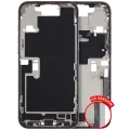 Mid-Frame Housing W/ Charging Port Flex & Small Parts For iPhone 16 Pro Max (US Version) (Used OEM Pull: Grade A) (Natural Titanium)