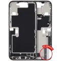 Mid-Frame Housing W/ Charging Port Flex & Small Parts For iPhone 16 Pro Max (US Version) (Used OEM Pull: Grade A) (White Titanium)