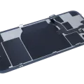 Back Glass w/ Wireless NFC Charging Flex & Flashlight Flex For iPhone 16e (Service Pack) (Black)