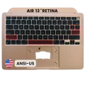 Top Case with Keyboard (ANSI US) For MacBook Air 13" A2337 (2020) (Genuine OEM) (Gold)