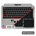 Top Case with Battery and Keyboard (ANSI US) For MacBook Pro 13" A2338 (2020-2023) (Genuine OEM) (Space Gray)