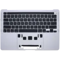 Top Case with Battery and Keyboard (ANSI US) For MacBook Pro 13" A2338 (2020-2023) (Genuine OEM) (Silver)
