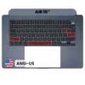 Top Case with Keyboard (ANSI US) For MacBook Air 15" A2941 (2023) (Genuine OEM) (Midnight)
