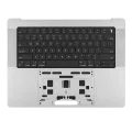 Top Case with Battery and Keyboard (ANSI US) For MacBook Pro 16" A2991 (2023) (Genuine OEM) (Silver)