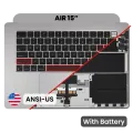Top Case with Battery and Keyboard (ANSI US) For MacBook Air 15" A3114 (2024) (Genuine OEM) (Space Gray)
