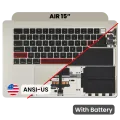 Top Case with Battery and Keyboard (ANSI US) For MacBook Air 15" A3114 (2024) (Genuine OEM) (Starlight)