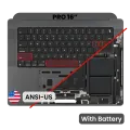 Top Case with Battery and Keyboard (ANSI US) For MacBook Pro 16" A3403 (2024) (Genuine OEM) (Space Black)