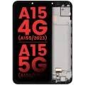 Дисплейний модуль OLED з рамкою для Samsung Galaxy A15 4G (A155 / 2023) / A15 5G (A156 / 2023) (Aftermarket Plus) (усі кольори)