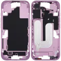 Mid-Frame Housing With Power And Volume Button For iPhone 16 (US Version) (Aftermarket Plus) (Pink)