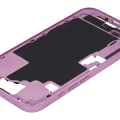 Mid-Frame Housing With Power And Volume Button For iPhone 16 (US Version) (Aftermarket Plus) (Pink)