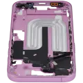 Mid-Frame Housing With Power And Volume Button For iPhone 16 (US Version) (Aftermarket Plus) (Pink)