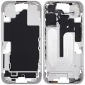 Mid-Frame Housing With Power And Volume Button For iPhone 16 (US Version) (Aftermarket Plus) (White)