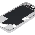 Mid-Frame Housing With Power And Volume Button For iPhone 16 Plus (US Version) (Aftermarket Plus) (White)