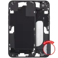 Mid-Frame Housing With Power And Volume Button For iPhone 16 Plus (US Version) (Aftermarket Plus) (Black)