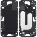 Mid-Frame Housing With Power And Volume Button For iPhone 16 Plus (US Version) (Aftermarket Plus) (Black)