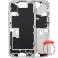 Mid-Frame Housing With Power And Volume Button For iPhone 16 Pro (US Version) (Aftermarket Plus) (White Titanium)