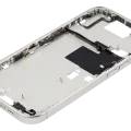 Mid-Frame Housing With Power And Volume Button For iPhone 16 Pro (US Version) (Aftermarket Plus) (White Titanium)