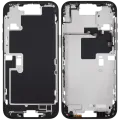 Mid-Frame Housing With Power And Volume Button For iPhone 16 Pro Max (US Version) (Aftermarket Plus) (Black Titanium)