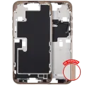 Mid-Frame Housing With Power And Volume Button For iPhone 16 Pro Max (US Version) (Aftermarket Plus) (Desert Titanium)