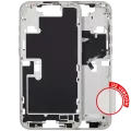Mid-Frame Housing With Power And Volume Button For iPhone 16 Pro Max (US Version) (Aftermarket Plus) (White Titanium)